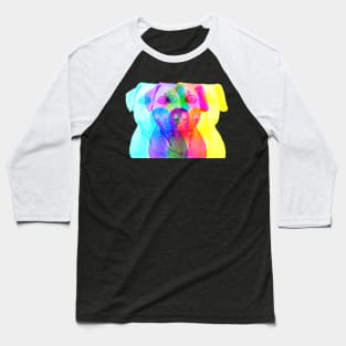 Trippy Psychedelic Puppy Funny Dog Owner Baseball T-Shirt